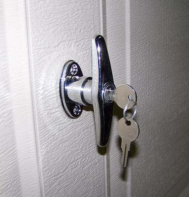 Blue Hawk Chrome Plated Zinc Die Cast Garage Door Lock Handle