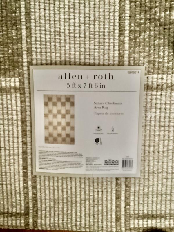 allen + roth Sahara Checkmate 5 x 8 (ft) Loomed Polyester Prairie Taupe ...