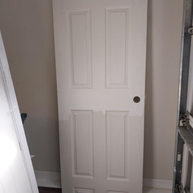 RELIABILT 30-in x 80-in Primed 6-panel Textured Hollow core Primed ...