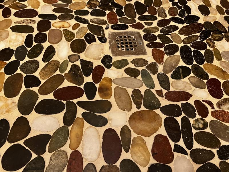 Rain Forest Mixed 12-in x 12-in Honed Natural Stone Quartz Pebble