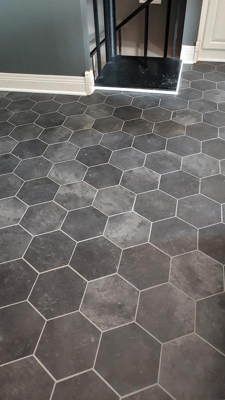 Black Hexagon Vinyl Flooring – Flooring Guide by Cinvex