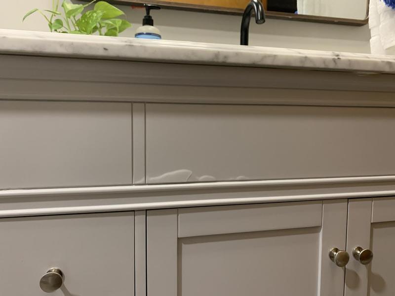 Aurora 37 in. Vanity with Carrara Marble Top Aurora 37 in. Vanity with Carrara Marble Top