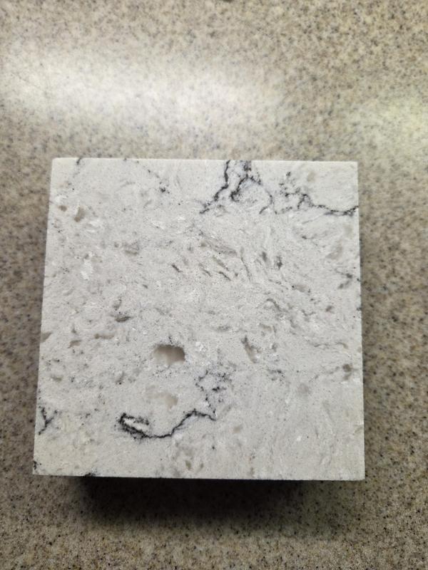 allen + roth Wintertide Quartz Off-white Kitchen Countertop SAMPLE