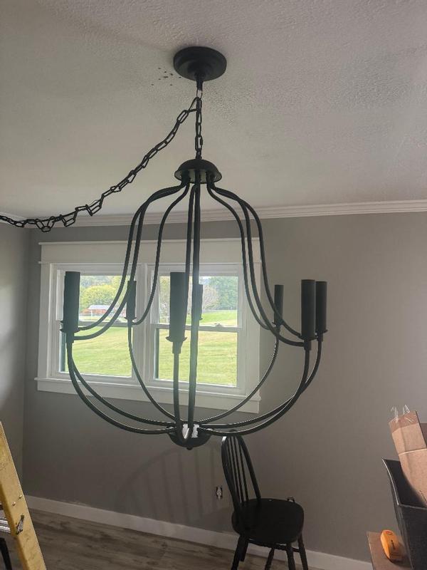 AloaDecor Lighting 8 -Light Polished Brass Metal Chandelier in the ...