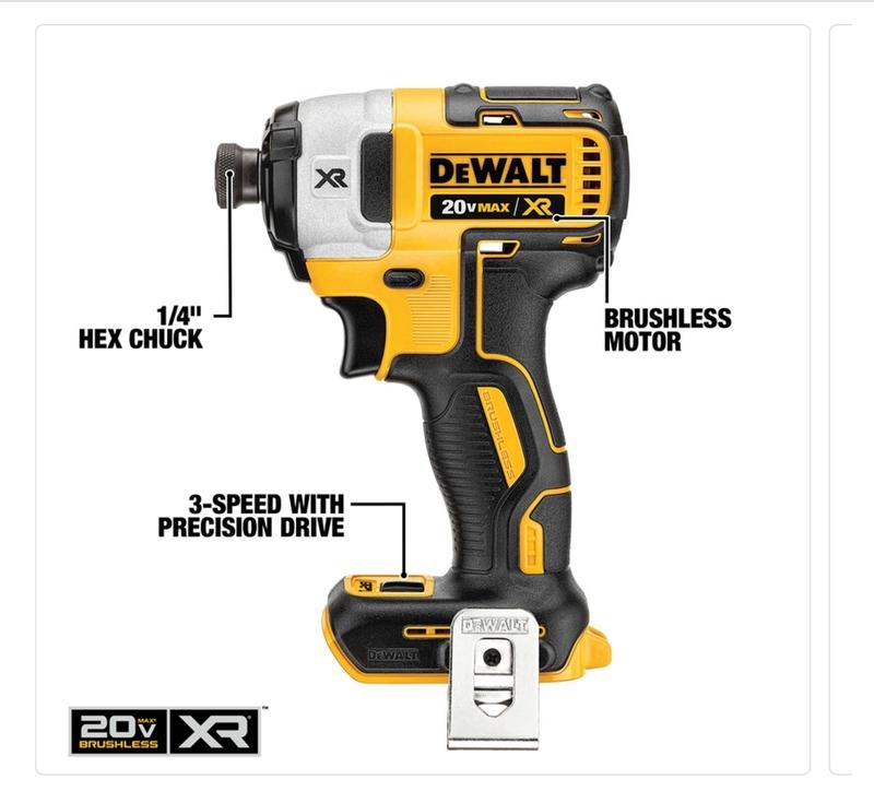 DEWALT XR 3-Tool 20-Volt Max Brushless Power Tool Combo Kit with Soft Case  (2-Batteries and charger Included) in the Power Tool Combo Kits department  at