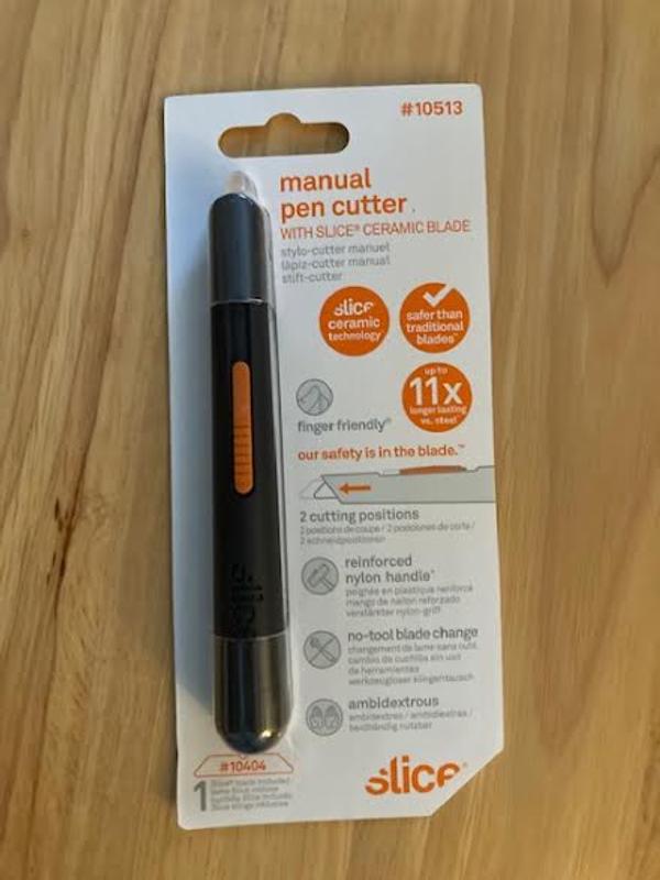 Slice Manual Pen Cutter 1-Blade Retractable Utility Knife in the