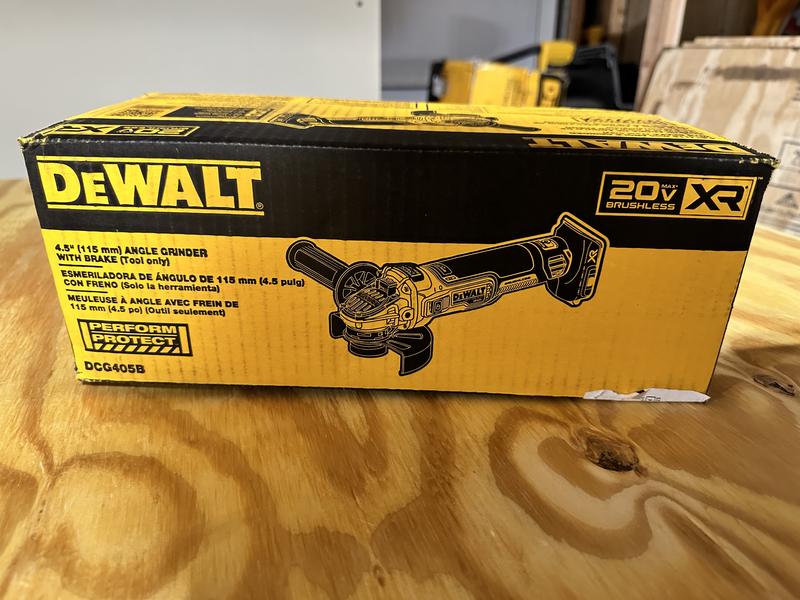 DeWalt DCG405NT 18V Li-Ion batterie meuleuse d'angle corps en TSTAK incl.  disque abrasif en acier inoxydable Fit-to-Fix (10pcs)