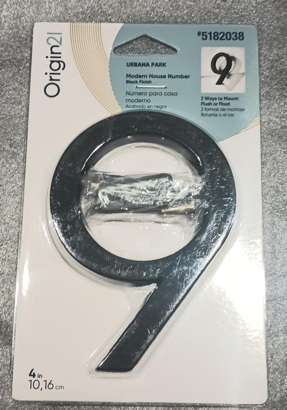 Origin 21 Urbana Park 4-in Black Number 1 33711PKBLG at Lowes.com