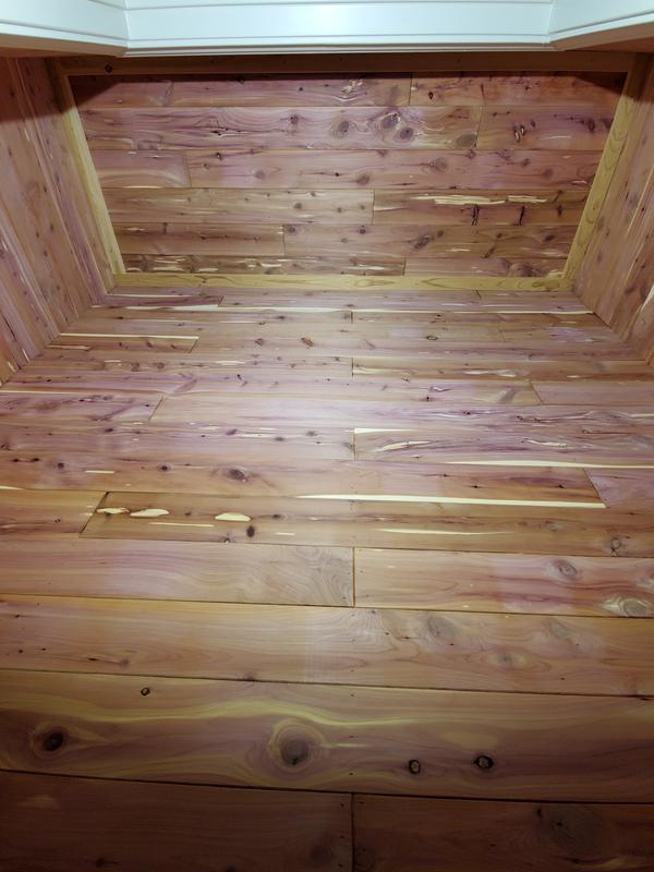 Aromatic Eastern Red Cedar Closet Liner Tongue and Groove Planks, 35 s -  Allmart