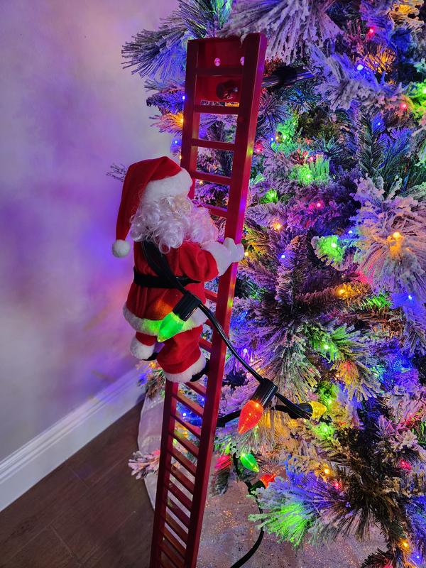 50 In. Animated And Musical Lift - Black Santa U2013 Mr. Christmas