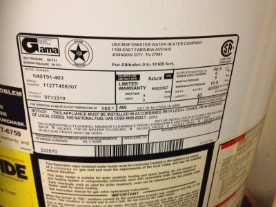 Whirlpool 40-Gallon Tall 9-Year Natural Gas Water Heater at Lowes.com