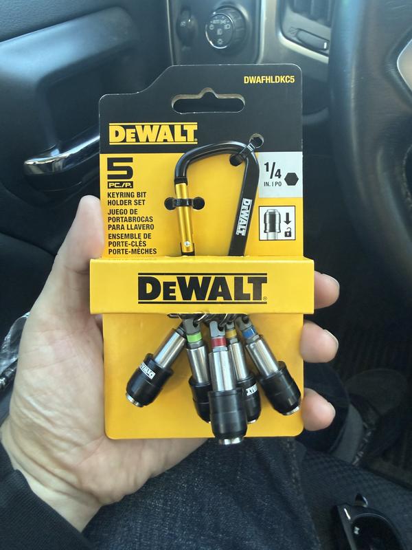 DEWALT Keyring 5 -Pack Screwdriving bit holder Set in the Screwdriver ...