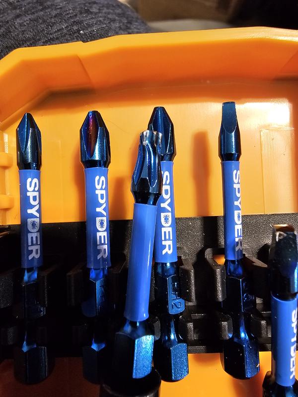 Spyder Mach-Blue 1/4-in x Impact Driver Bit Set 40 -Piece in the