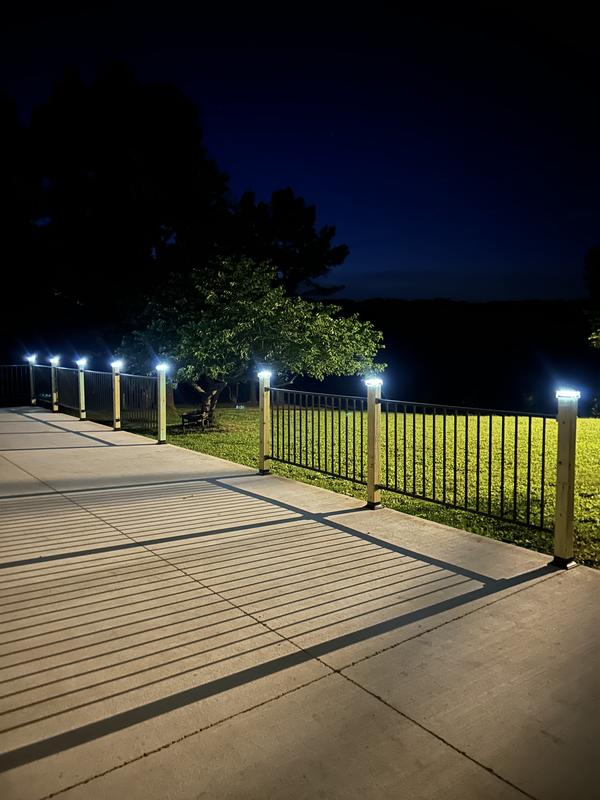 CINCH Steel Rail 6-ft x 34-in Satin Black Steel Deck Rail Kit in the ...