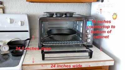 Toshiba MC25CEY-BS 6 Slice Small Stainless Convection Pizza