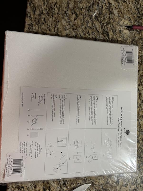 Morvat 12x12 Adjustable Spring Access Panel for Drywall and