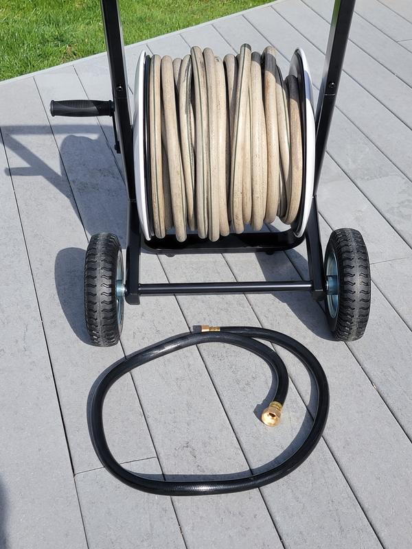Style Selections Steel 200-ft Cart Hose Reel in the Garden Hose