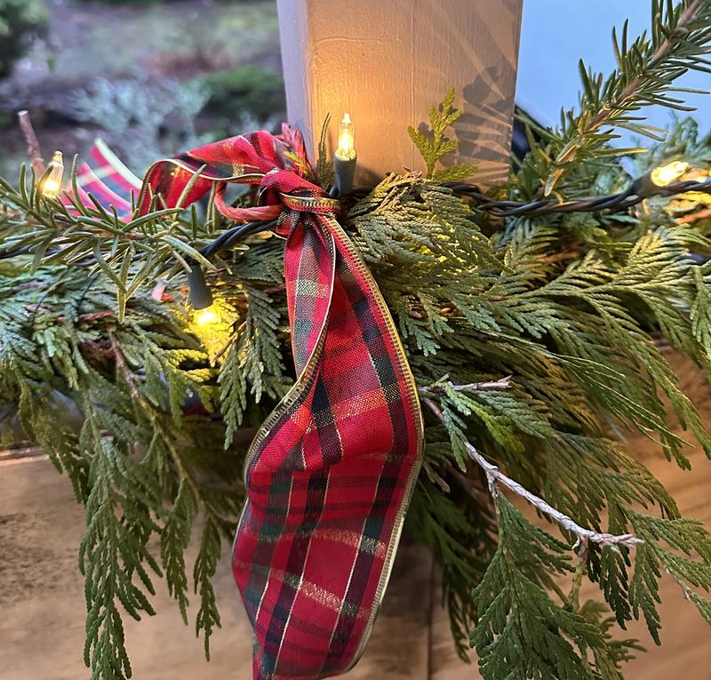 Holiday Home 1.5 Red Plaid Wire Edge Christmas Ribbon, 30 ft