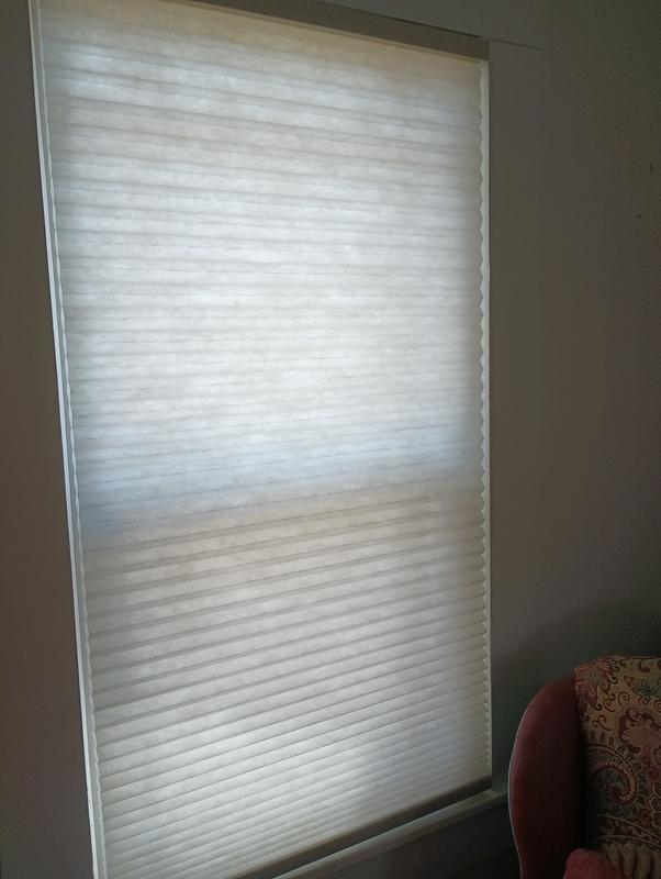 LEVOLOR 24-in x 72-in Textured Sand Light Filtering Cordless Cellular ...