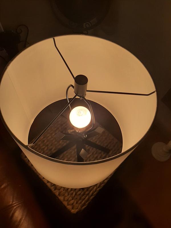 Origin 21 24-in Matte Black LED On/Off Switch Table Lamp with Fabric ...