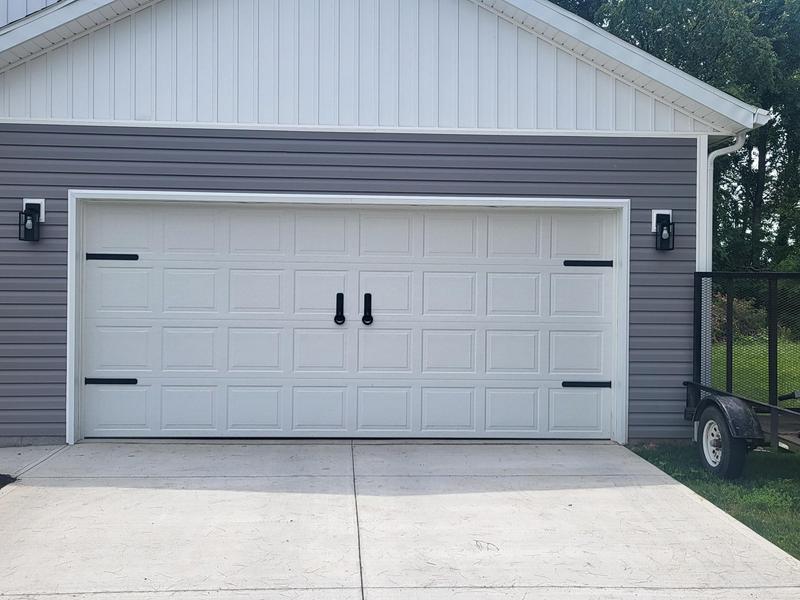 Cre8tive Hardware 6-Pack Black Plastic Garage Door Decorative Magnetic Hinge and Handle Set