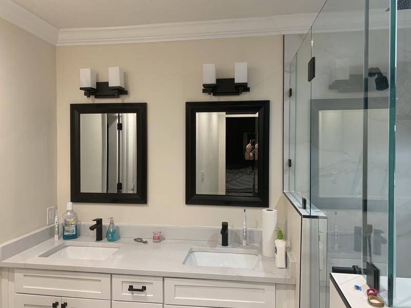 Golden Lighting Maddox 1-Light Matte Black Modern/Contemporary Vanity ...