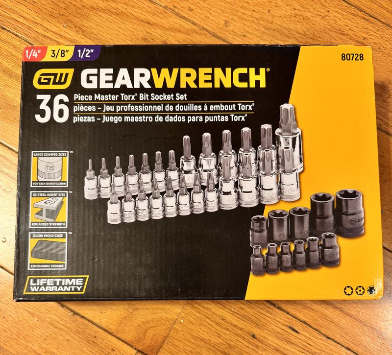 GEARWRENCH 36-Piece Set Drive Set Tamper-proof Torx Bit Driver