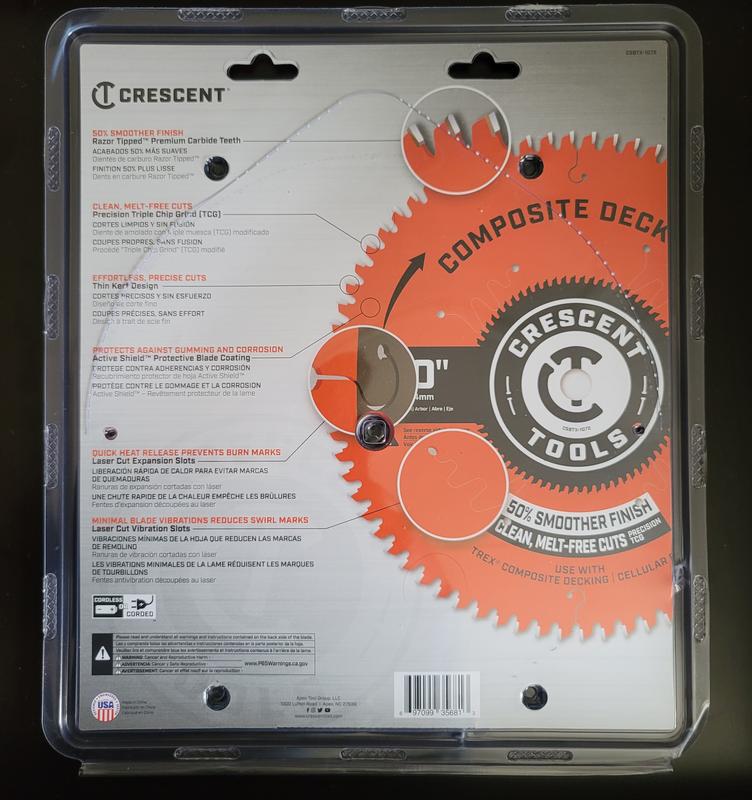 Trex deals saw blade