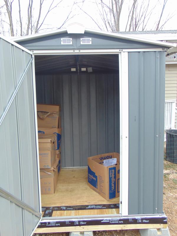 Shop Arrow Spacemaker Patio Shed, 6x3, Flute Grey and Anthracite ...