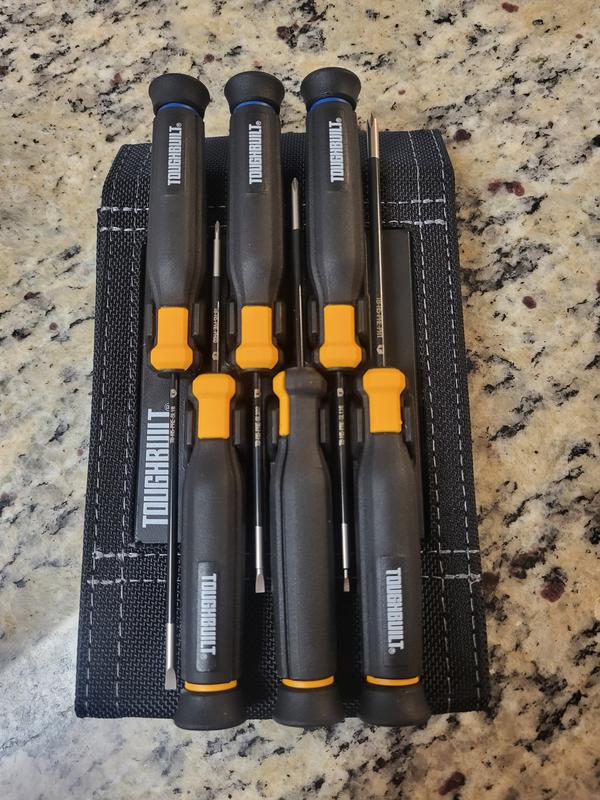 Black & Decker Magnetic Metal Core Metric 6-Pc Precision Screwdriver Set  W/Case