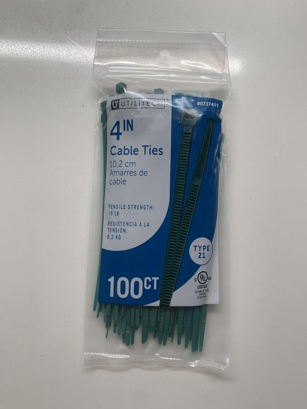 Certified Medium Duty Cable Ties with 50-lbs Tensile Strength, UL