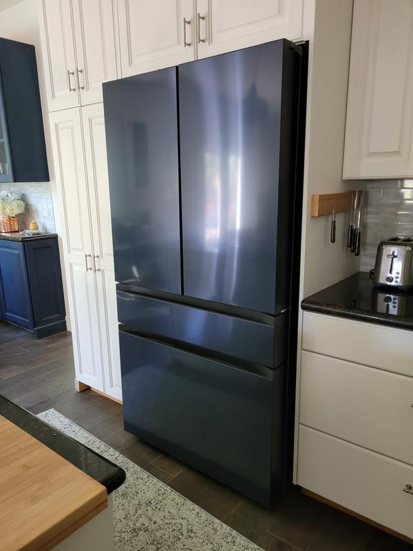 Bespoke 4-Door French Door Refrigerator Panel in Charcoal Glass Bottom  Panel Home Appliances Accessories - RA-F36DB433/AA