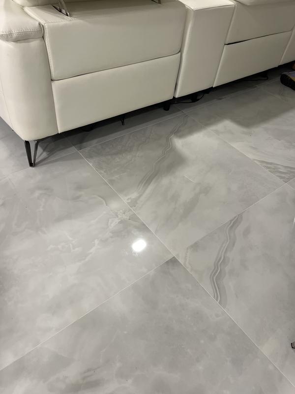 Satori Onyx 32-in x 32-in Polished Porcelain Marble Look Floor and Wall Tile (13.78-sq. ft/ Carton)