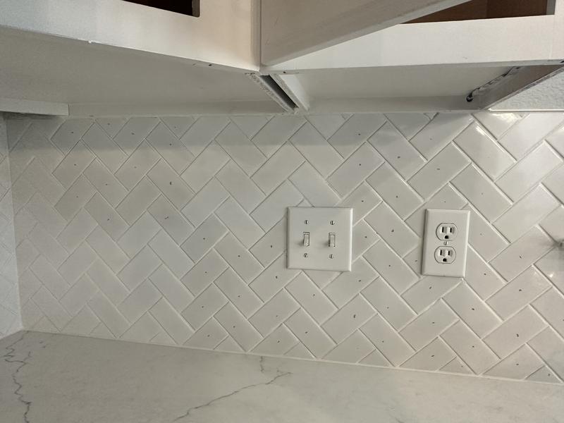 Hudson 11-in x 11-in Glossy Porcelain Herringbone Subway Wall Tile (1-sq. ft/ Piece)