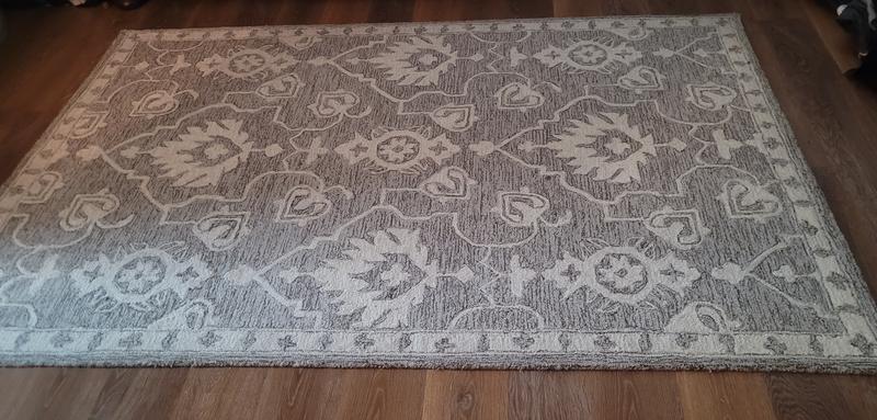 allen + roth Callaway 8 x 10 (ft) Tufted Wool Mocha Rectangular