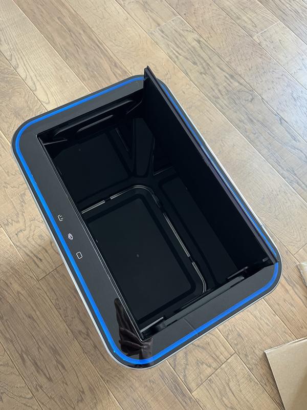 Innovaze 13 Gallon Touchless Stainless Steel Trash Can Sensor Kitchen ...