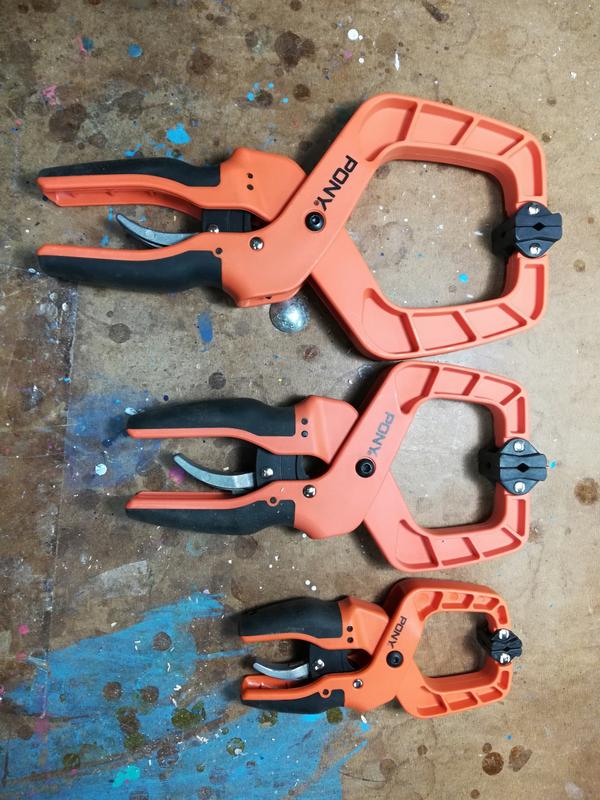 PONY JORGENSEN TOOLS POWER HAND CLAMP 2-1/4 INCH OPENING RATCHETING ACTION 4 PC 