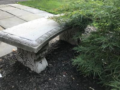 Cement bench placement for flower garden RedFlagDeals Forums