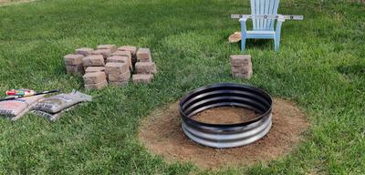 Galvanized Fire Ring In The Rings, Galvanized Fire Pit Ring Menards