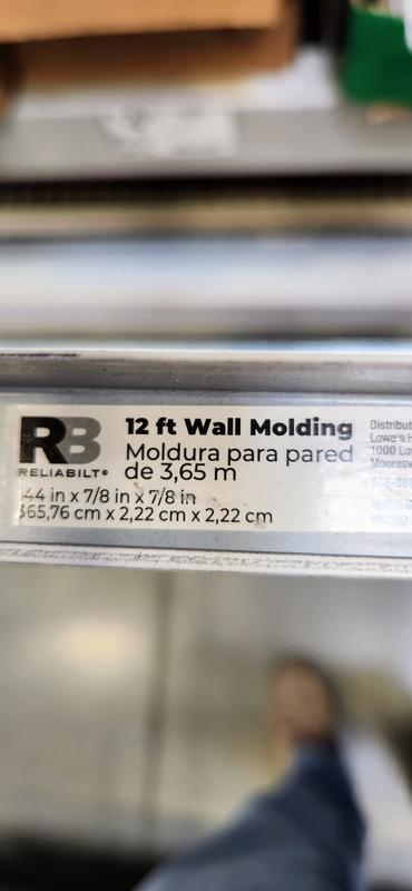 RELIABILT 144-in Galvanized Steel White Wall Moulding Trim