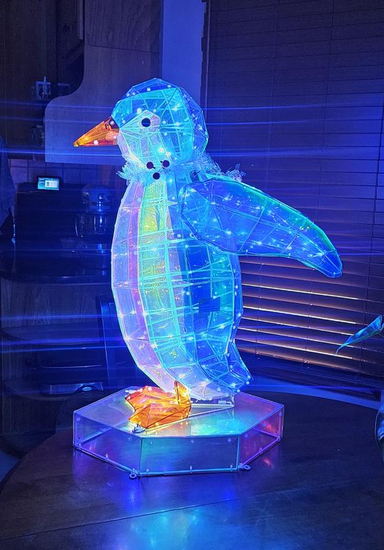 Holiday Living 2.5-ft Prismatic Penguin ES79-018 at Lowes.com