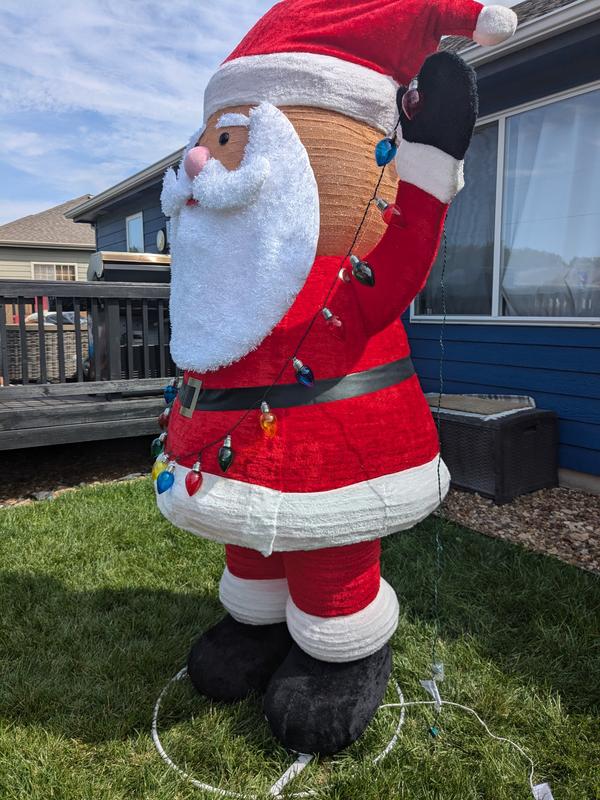Holiday Living 8-ft LED Pop-Up Santa Decoration ES79-045A at