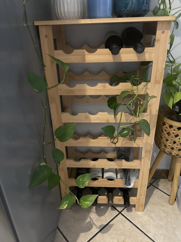 ClosetMaid 28-Bottle Tan Wood Wine Rack 10000-00605 at Lowes.com