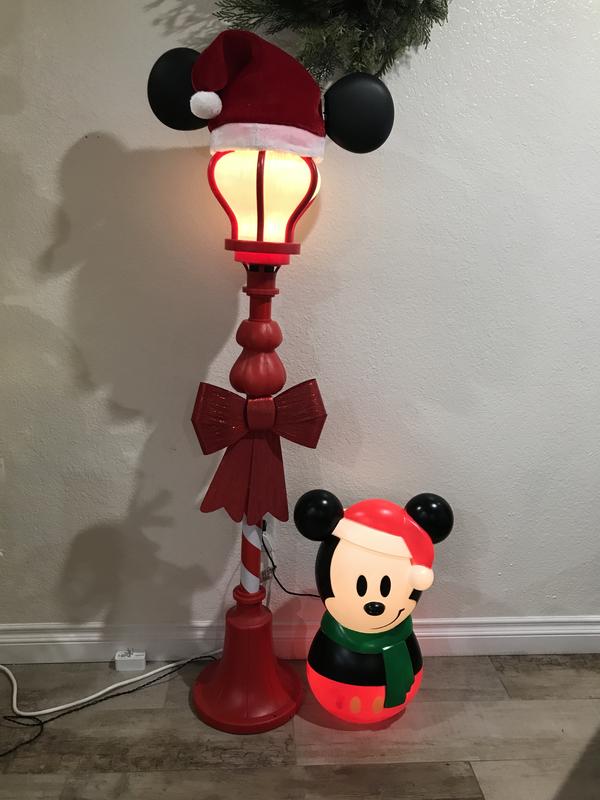 Disney target Mickey christmas color changing store blow mold nwot battery operated