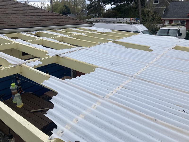 Tuftex SeaCoaster 2.2-ft x 8-ft Corrugated Brown PVC Plastic Roof Panel