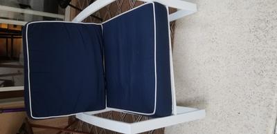 allen + roth Ocean Park Set of 2 White Aluminum Frame Rocking Chair(s ...