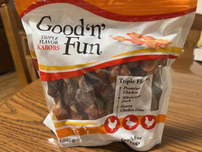 Good n Fun Triple Flavor Kabobs 18 Count Rawhide Chews for Dog Chicken Flavor in the Pet Treats department at Lowes