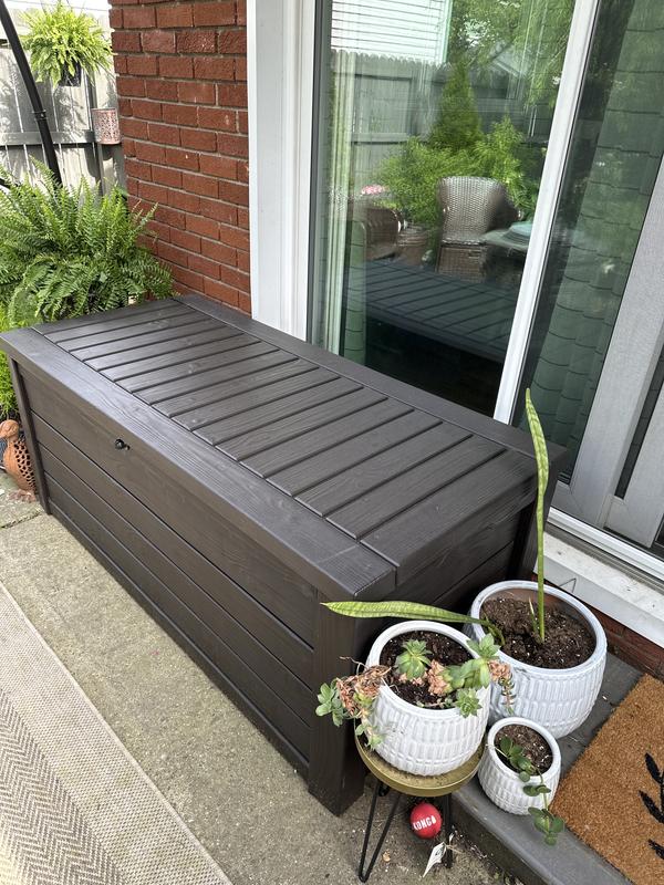 Keter Westwood 150 Gallon Resin Large Deck And Storage USA Stockists radio