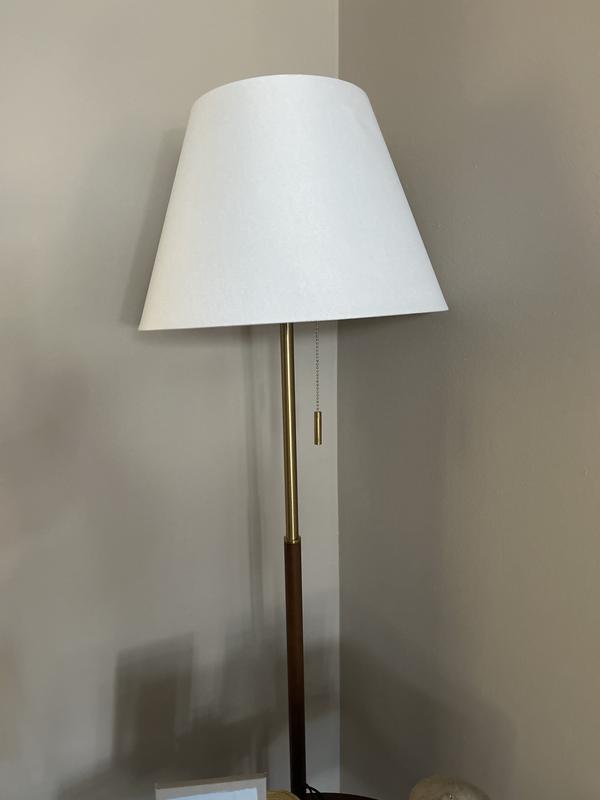 Origin 21 61.5-in Brass Shaded Floor Lamp 7590-GZ at Lowes.com
