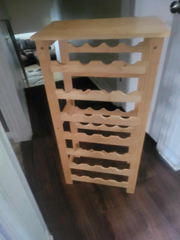 ClosetMaid 28-Bottle Tan Wood Wine Rack 10000-00605 at Lowes.com